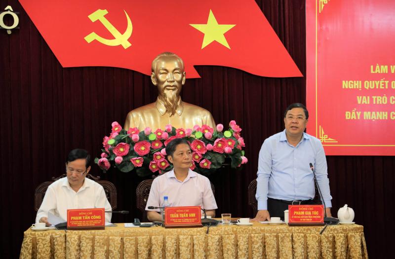 Đoàn công tác của Ban Chỉ đạo tổng kết Nghị quyết 09-NQ/TW  làm việc với Tỉnh ủy Nam Định  -0