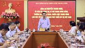 Đồng chí Nguyễn Thanh Nghị, Ủy viên Bộ Chính trị, Bí thư Trung ương Đảng, Trưởng Ban Chính sách, chiến lược Trung ương làm việc với Hội Quy hoạch Phát triển đô thị Việt Nam