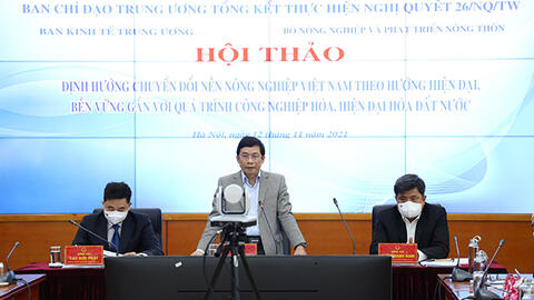 Hội thảo “Định hướng chuyển đổi nền nông nghiệp Việt Nam theo hướng hiện đại, bền vững, gắn với quá trình công nghiệp hóa, hiện đại hóa đất nước”