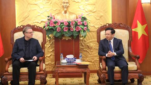 Phó Trưởng ban Kinh tế Trung ương Nguyễn Đức Hiển tiếp đoàn công tác của Đan Mạch