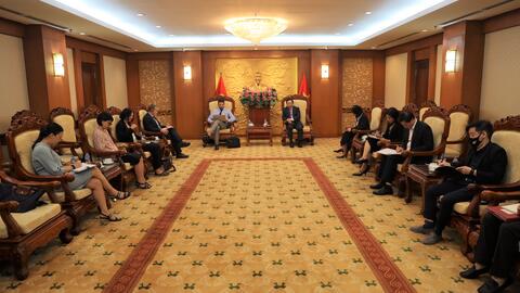 Phó Trưởng Ban Nguyễn Đức Hiển tiếp và làm việc với đoàn công tác Cơ quan Phát triển Pháp (AFD)