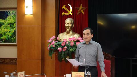 Trưởng Ban Kinh tế Trung ương Trần Lưu Quang làm việc với Văn phòng Ban về triển khai các công việc từ nay đến cuối năm 2024