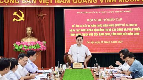 Hội nghị Tổ Biên tập xây dựng Đề án Sơ kết 05 năm thực hiện Nghị quyết số 54-NQ/TW