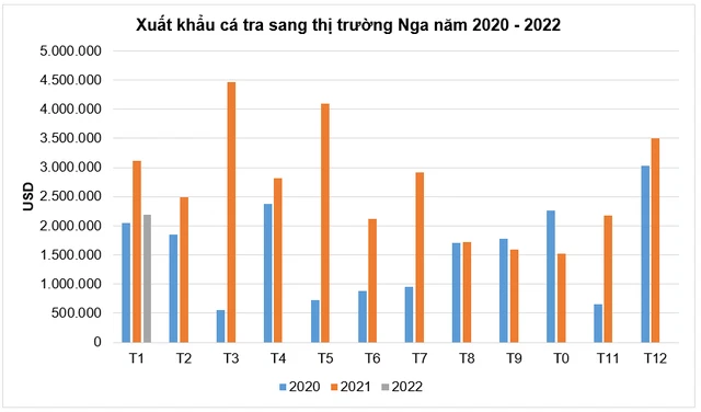 Doanh nghiệp Việt Nam gặp khó khi xuất khẩu cá tra sang Nga bị gián đoạn, đồng Ruble mất giá, thanh toán khó khăn - Ảnh 1.
