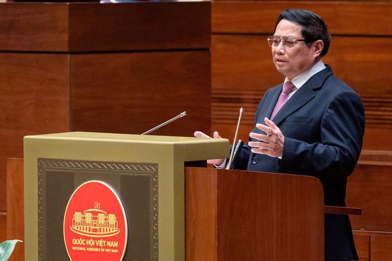 Thủ tướng cho biết, Chương trình hành động của Chính phủ đã đề ra 41 nhóm chỉ tiêu và 7 nhóm nhiệm vụ với 140 nhiệm vụ cụ thể - Ảnh VGP/Nhật Bắc