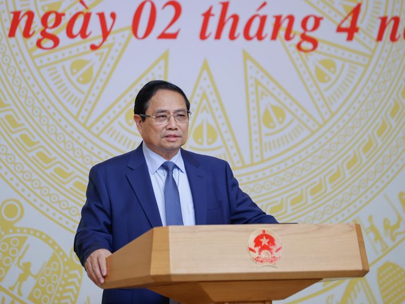 Thủ tướng phát biểu tại phiên họp - Ảnh: VGP