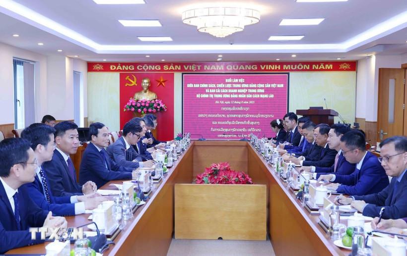 Quang cảnh buổi làm việc. (Ảnh: Phương Hoa/TTXVN)